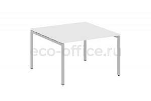 Стол переговорный (1 столешница) METAL SYSTEM QUATTRO 4x4 40БП.ПРГ-1.2 Белый / Серый металл фото