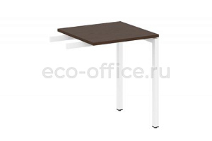 Приставной элемент на П-образном м/к METAL SYSTEM QUATTRO 4x4 40БП.ПР-1 Венге Цаво / Белый металл фото
