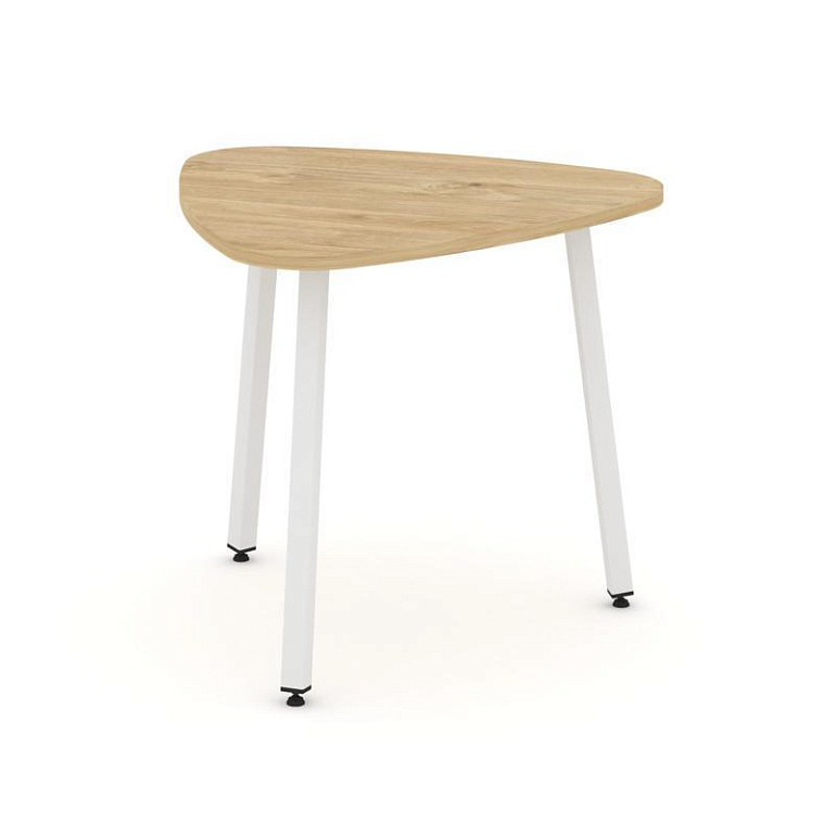 стол переговорный style project sn-4.sprg-70.3 тиквуд светлый/металл белый фото