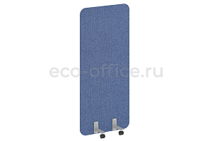 Перегородка на металлических опорах, на роликах R-LINE SOFT AP.R-80-180 Рогожка Romeo 01 / Серый металл фото