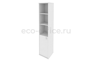 Шкаф высокий узкий левый STYLE Л.СУ-1.1 (L) Белый фото