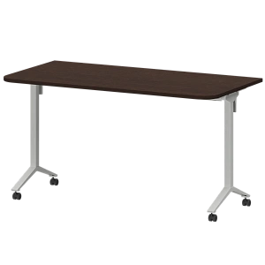 Стол мобильный складной радиусный Protech МБ22-140.70Р Дуб венге/Белый фото