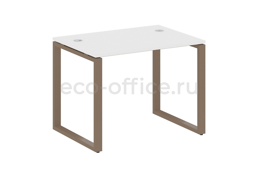 Стол письменный METAL SYSTEM STYLE БО.СП-1 Белый / Мокко металл  стоимость