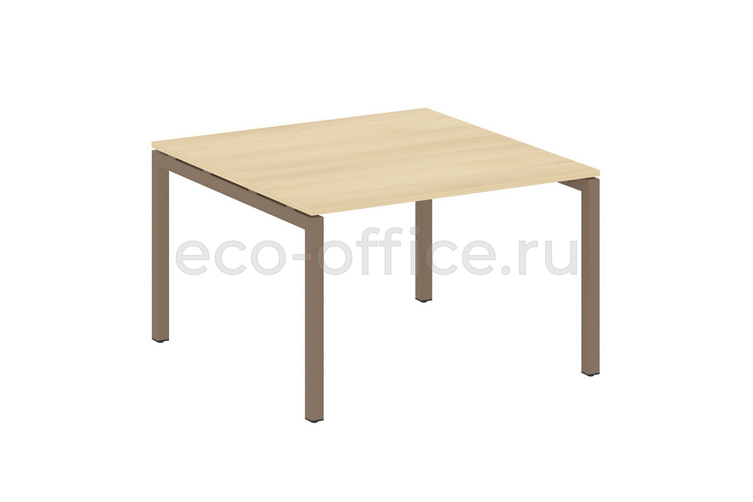 Стол переговорный (1 столешница) METAL SYSTEM QUATTRO 5x5 50БП.ПРГ-1.2 Акация Лорка / Мокко металл  стоимость