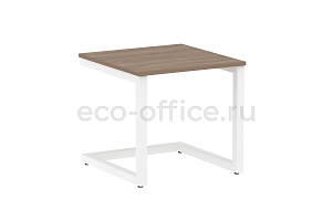 Стол журнальный на металлокаркасе HomeOffice VR.SP-2-58.G Дуб Аризона / Белый металл фото