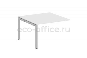 Проходной наборный элемент переговорного стола METAL SYSTEM QUATTRO 5x5 50БП.ППРГ-2 Белый / Серый металл фото