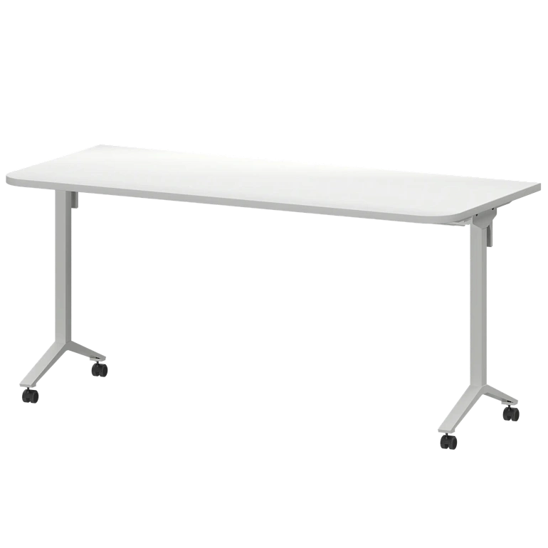 стол мобильный складной радиусный protech мб25-160.70р белый/белый фото