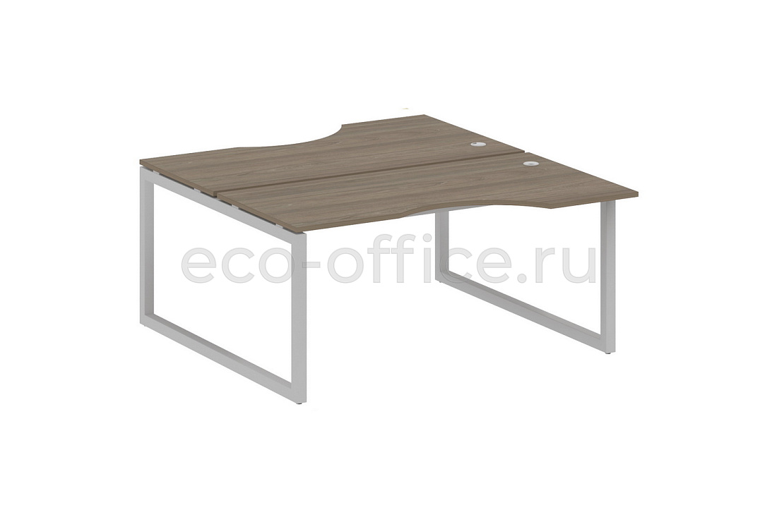 Рабочая станция криволинейная METAL SYSTEM QUATTRO 5x5 50БО.РАС-СА-2.1 Вяз Благородный / Серый металл  стоимость