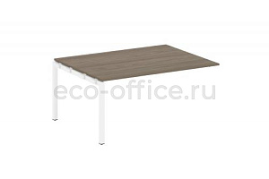 Проходной наборный элемент переговорного стола METAL SYSTEM QUATTRO 5x5 50БП.ППРГ-4 Вяз Благородный / Белый металл фото