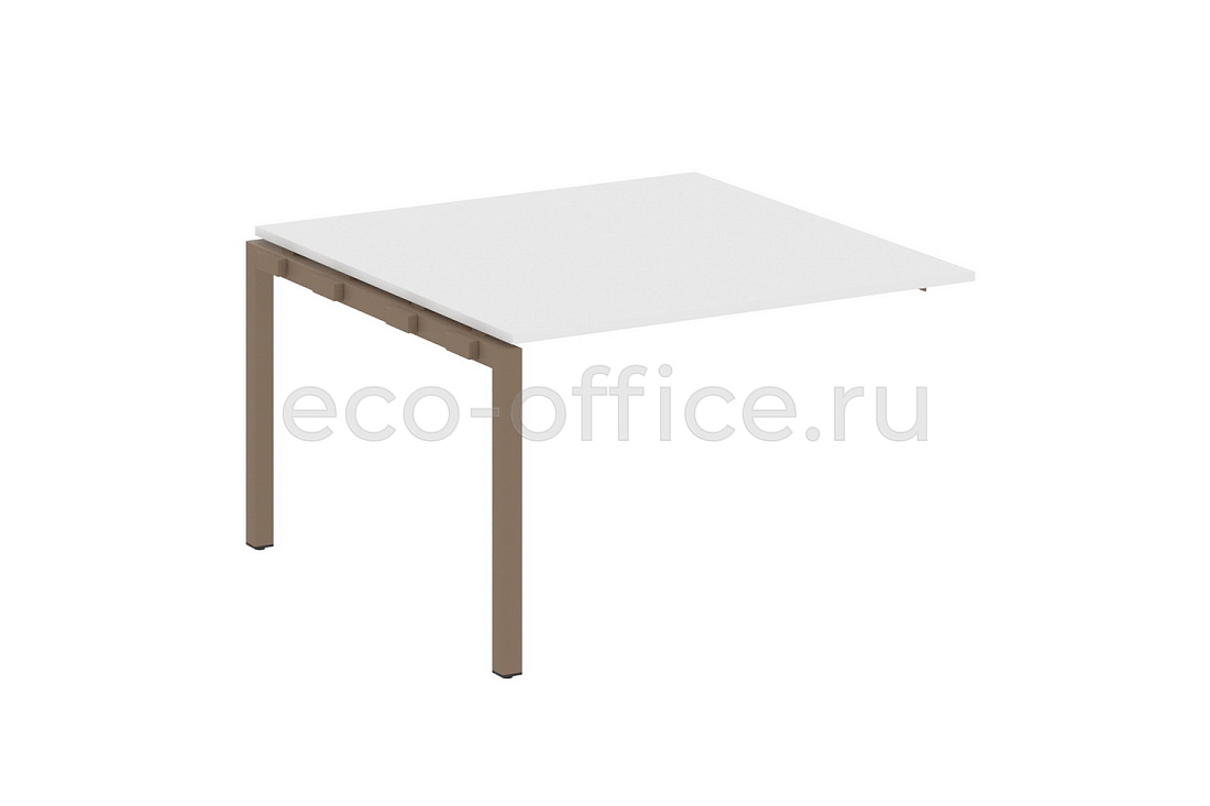 Проходной наборный элемент переговорного стола METAL SYSTEM QUATTRO 5x5 50БП.ППРГ-2 Белый / Мокко металл  стоимость