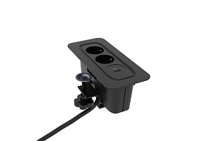 Розеточный блок tECOnik OME021P.2-BK Черный фото