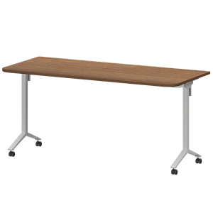 Стол мобильный складной радиусный Protech МБ22-160.70Р Орех/Белый фото