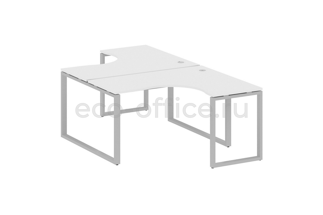 Рабочая станция криволинейная METAL SYSTEM STYLE БО.РАС-СА-2.3 Белый / Серый металл  стоимость