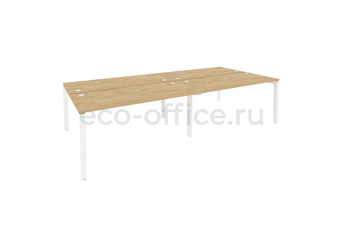 Рабочая станция на П-образном м/к ONIX O.MP-D.RS-4.4.7 Тиквуд Светлый / Белый металл  стоимость