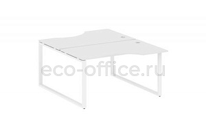 Рабочая станция криволинейная METAL SYSTEM STYLE БО.РАС-СА-2.2 Белый / Белый металл фото