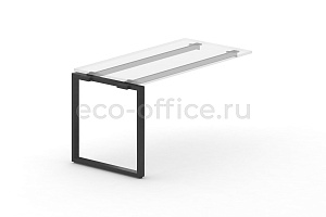 Металлокаркас на O-образной опоре 60x30 для наборного элемента 1000*720 Черный металл фото