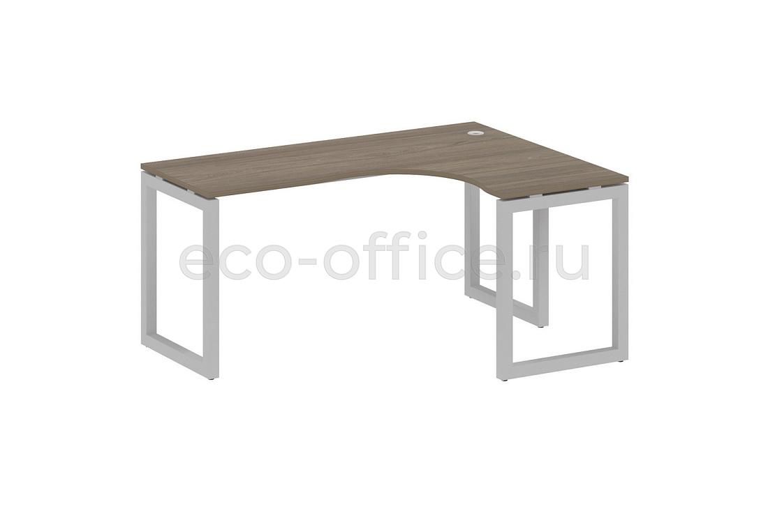 Стол криволинейный правый METAL SYSTEM QUATTRO 5x5 50БО.СА-4 Пр Вяз Благородный / Серый металл  стоимость