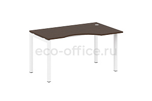 Стол криволинейный правый METAL SYSTEM QUATTRO 5x5 50БП.СА-2 Пр Венге Цаво / Белый металл фото