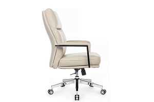 Кресло RV Chair LEON-M B916 Кремовая экокожа фото