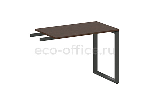Приставной элемент на О-образном м/к METAL SYSTEM STYLE БО.ПР-3 Венге Цаво / Антрацит металл фото