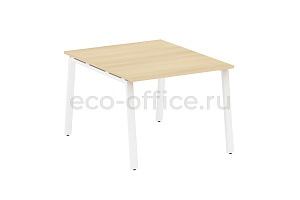 Стол переговорный (1 столешница) METAL SYSTEM STYLE БА.ПРГ-1.1 Акация Лорка / Белый металл фото