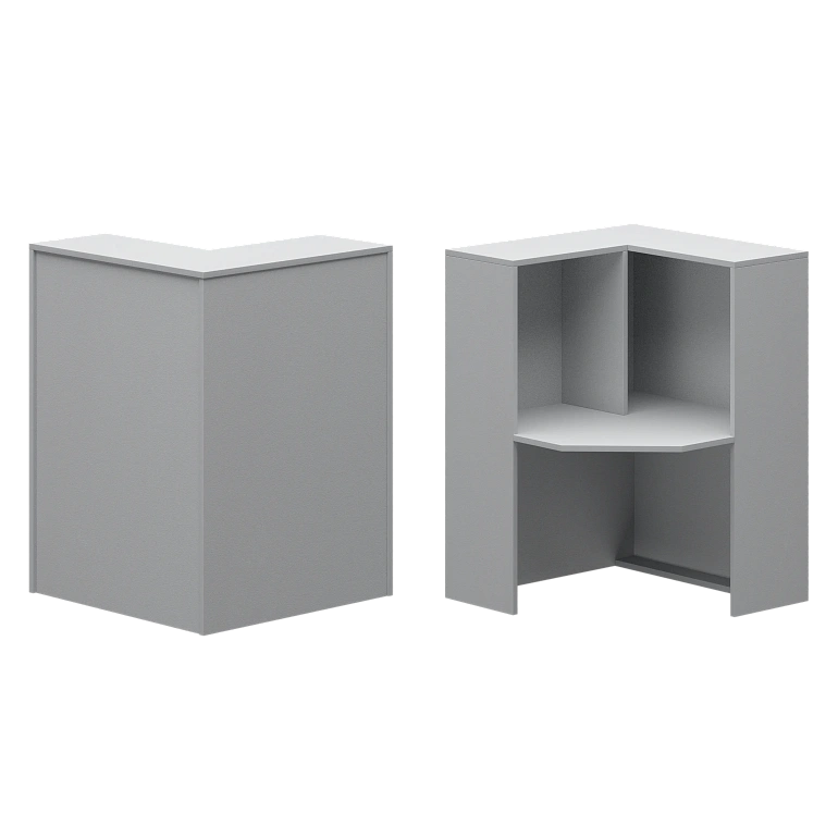 стойка угловая левая protech а-555.60 серый фото