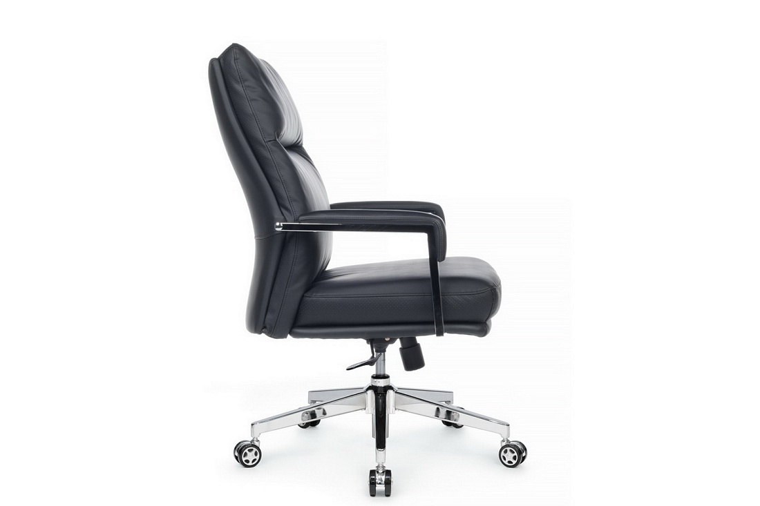 кресло rv chair leon-m b916 чёрная экокожа фото