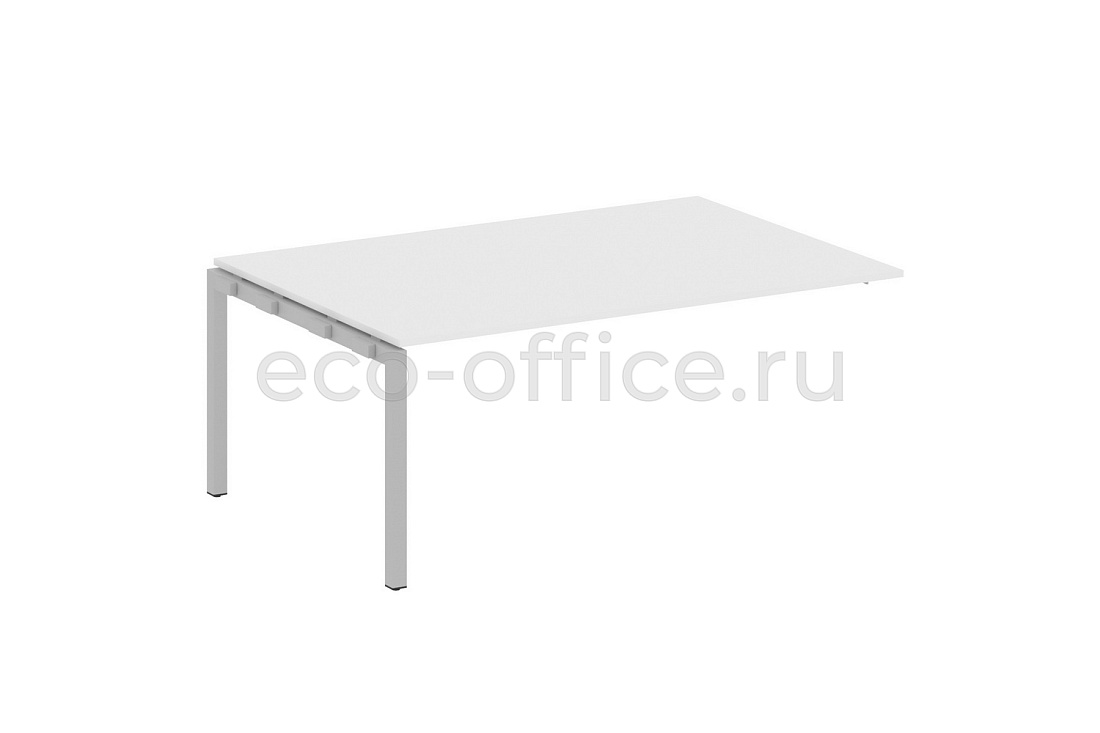 Проходной наборный элемент переговорного стола METAL SYSTEM QUATTRO 5x5 50БП.ППРГ-5 Белый / Серый металл  стоимость