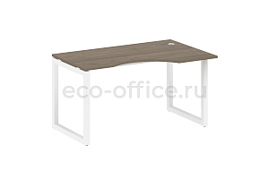 Стол криволинейный правый METAL SYSTEM QUATTRO 5x5 50БО.СА-2 Пр Вяз Благородный / Белый металл фото
