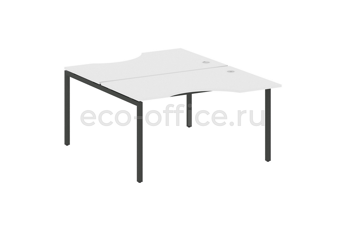 Рабочая станция криволинейная METAL SYSTEM QUATTRO 4x4 40БП.РАС-СА-2.2 Белый / Антрацит металл  стоимость