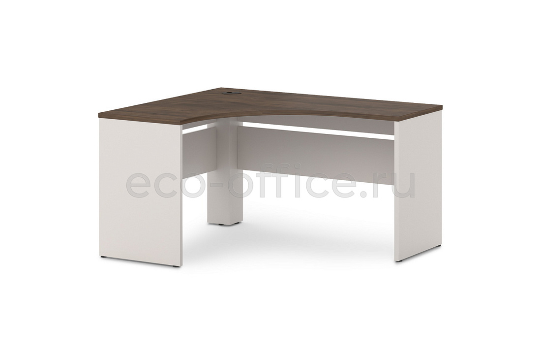 Стол эргономичный левый LAVANA T-45 L Таксония Тёмная / Бежевый песок  стоимость