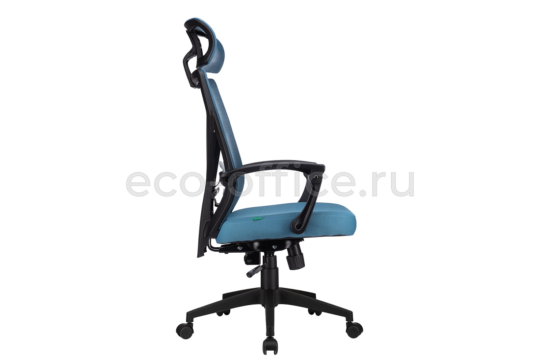 Кресло RV Chair OLIVER W-203 AC Чёрный пластик / Синяя сетка  стоимость