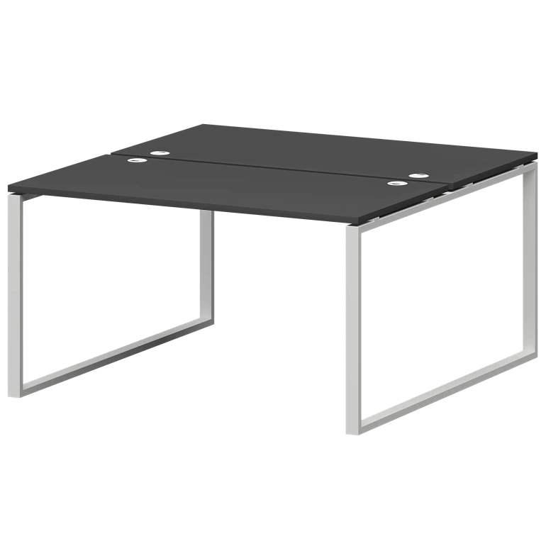 бенч двойной на металлокаркасе protech смс2-о-10к.149.пр25 графит/белый фото