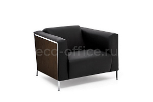 Кресло VISPO Wood Walnut 1 Polish DAKOTA black Орех фото