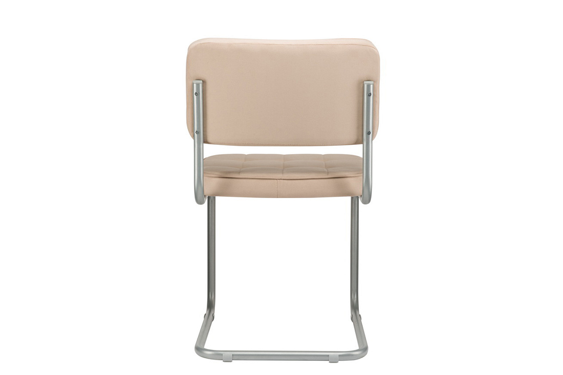 комплект конференц-кресел eco-chair colombo comfort clm-05 бежевый велюр / серый металл фото