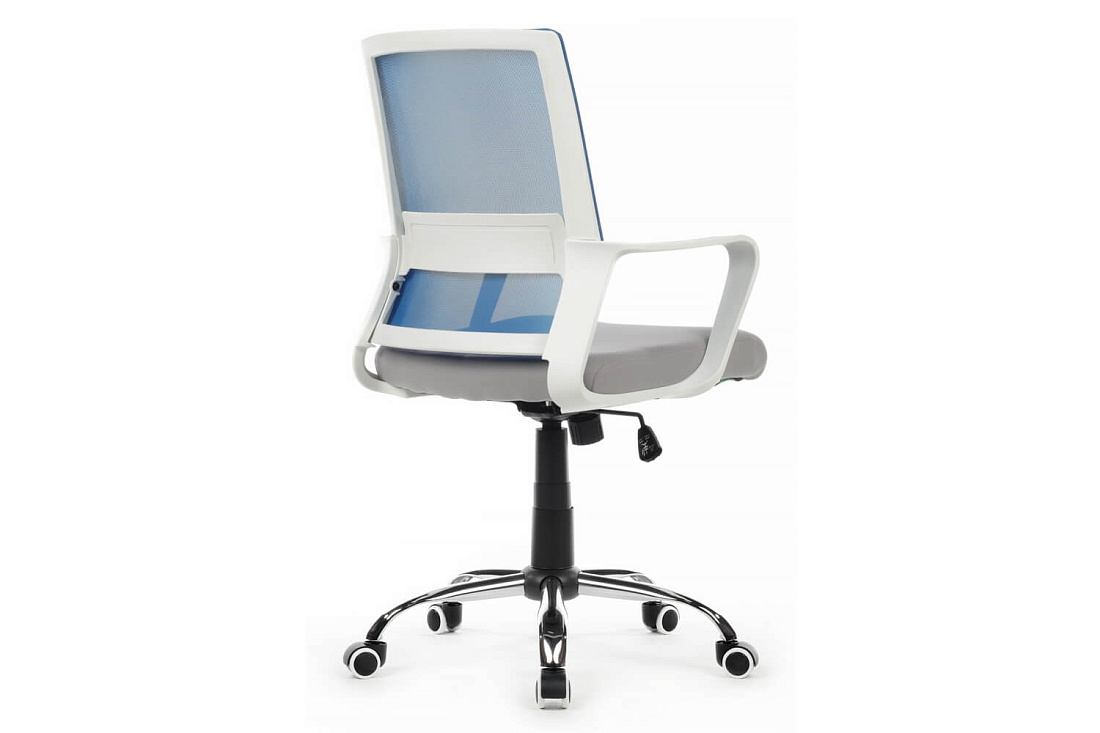 кресло rv chair mint 1029mw синяя сетка / серая ткань фото
