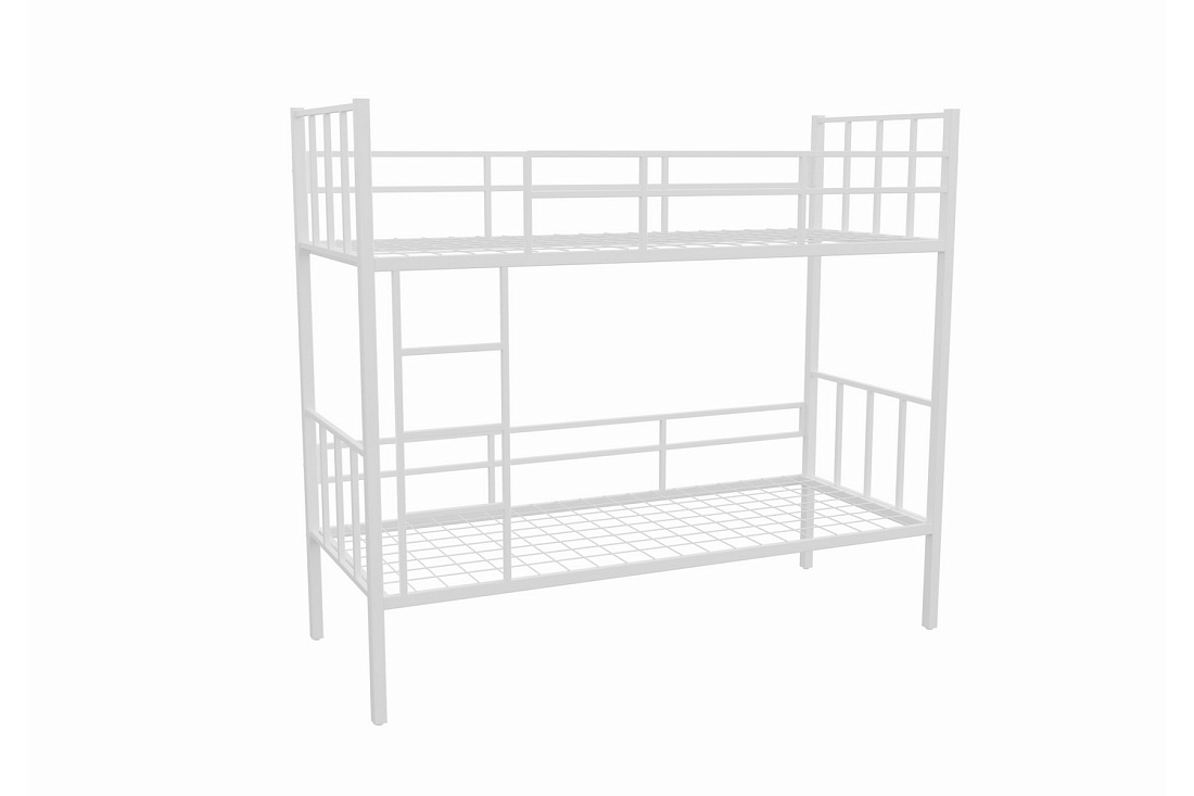 кровать 2-х ярусная overnight on.mk2-002 белый металл фото