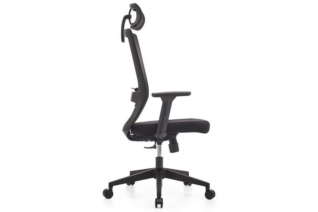 кресло rv chair lid 853a-dp3d чёрная сетка / чёрная ткань фото