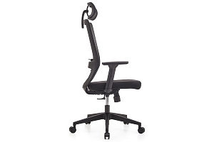 Кресло RV Chair LID 853A-DP3D Чёрная сетка / Чёрная ткань фото