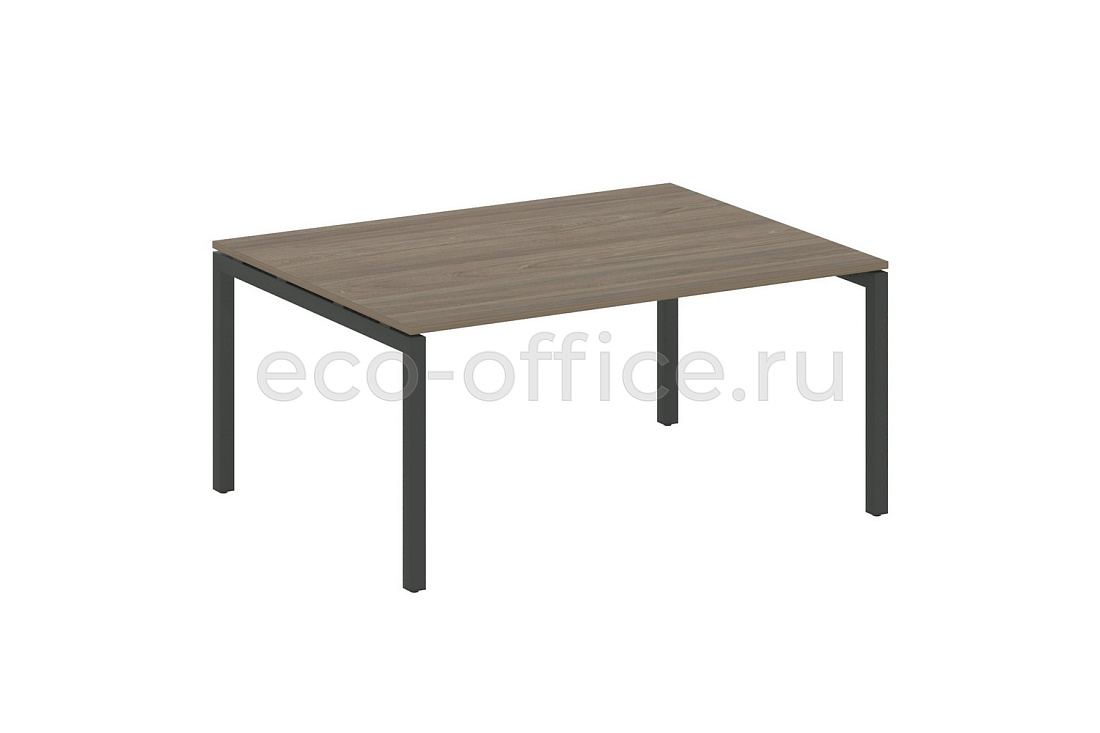 Стол переговорный (1 столешница) METAL SYSTEM QUATTRO 5x5 50БП.ПРГ-1.4 Вяз Благородный / Антрацит металл   стоимость