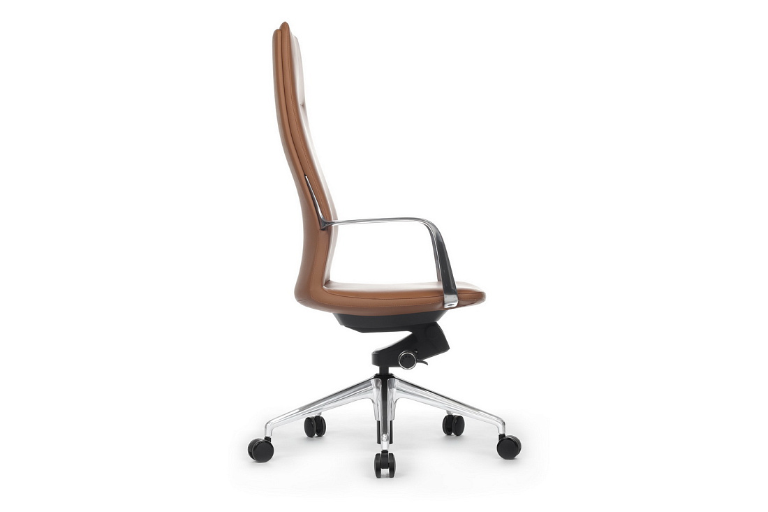 Кресло руководителя RV Design PLAZA FK004-A13 Светло-коричневая кожа  стоимость