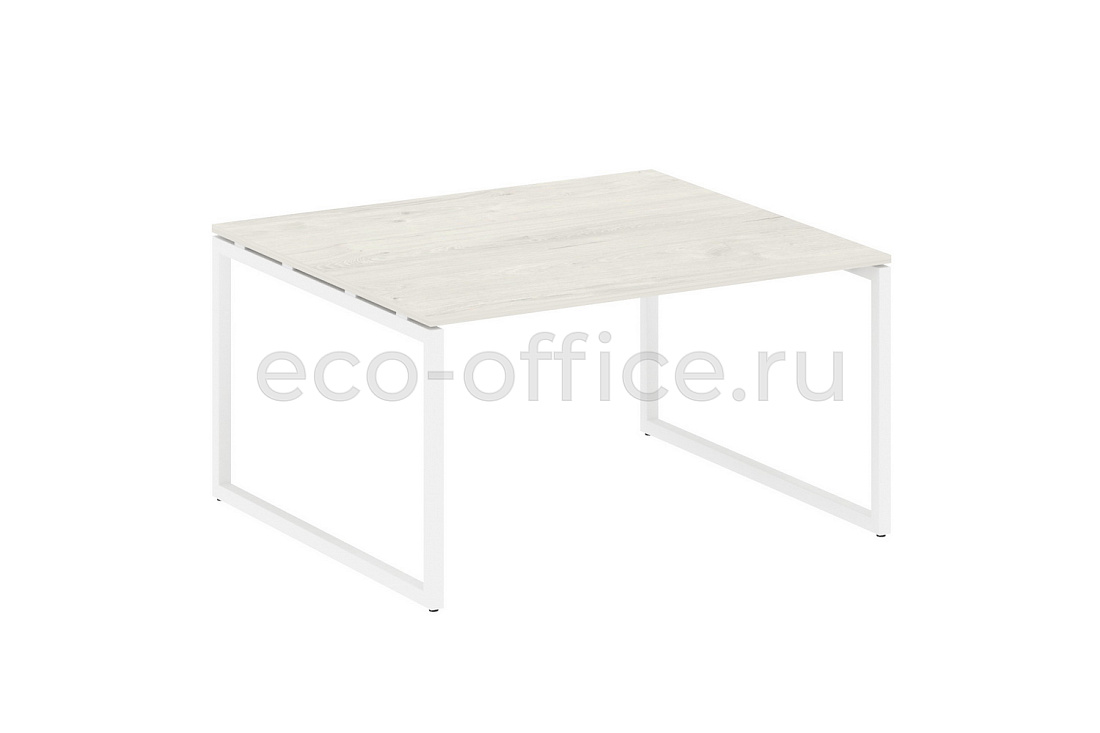 Стол переговорный (1 столешница) METAL SYSTEM QUATTRO 4x4 40БО.ПРГ-1.3 Дуб Наварра / Белый металл  стоимость