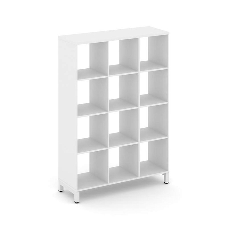 каркас стеллажа 4 яр. style project sn.ks-430 белый/металл белый фото