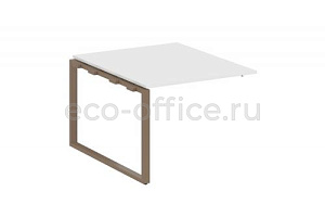 Проходной наборный элемент переговорного стола METAL SYSTEM STYLE БО.ППРГ-1 Белый / Мокко металл фото