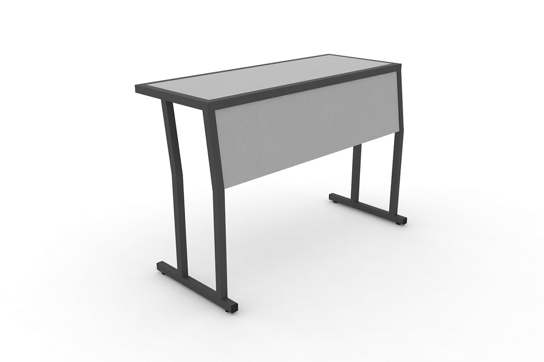 Стол учебный двухместный с царгой DESK DK-1100SP Серый / Антрацит Металл  стоимость