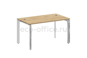 Стол руководителя ONIX DIRECT LUX M-O.MP-SRR-3.8 Тиквуд Светлый / Нержавеющая сталь фото