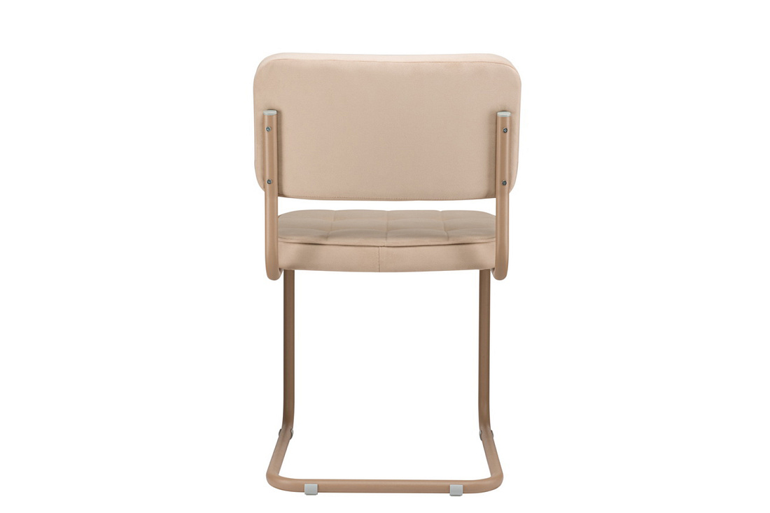 конференц-кресло eco-chair colombo comfort clm-05 бежевый велюр / капучино металл фото