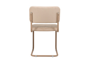 Конференц-кресло ECO-CHAIR COLOMBO Comfort CLM-05 Бежевый велюр / Капучино металл фото