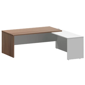 Стол руководителя правый Protech KZP-20R Темный шимо/Белый фото