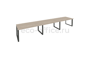 Стол переговорный (3 столешницы) ONIX O.MO-PRG-3.4 Дуб Аттик / Антрацит металл фото